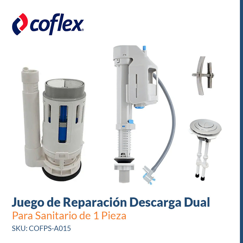 Juego de Reparación Descarga Dual 2" para Sanitario de 1 Pieza   COFLEX PS-A015