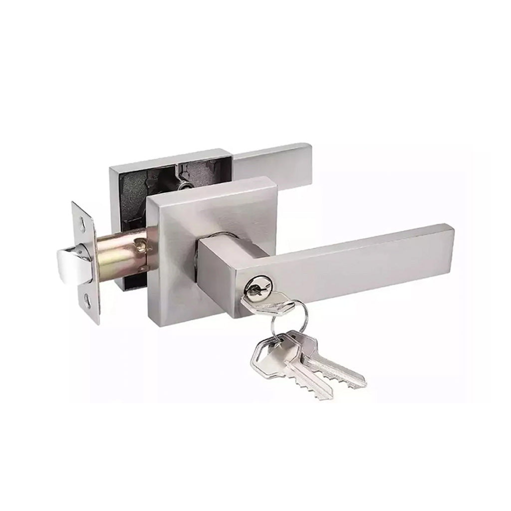 Manija llave-botón Serie Q para puerta interior – Niquel Satinado Dexter 65902