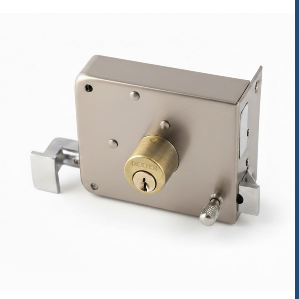 Cerradura de Sobreponer Instafácil Gris Derecha Dexter 6760