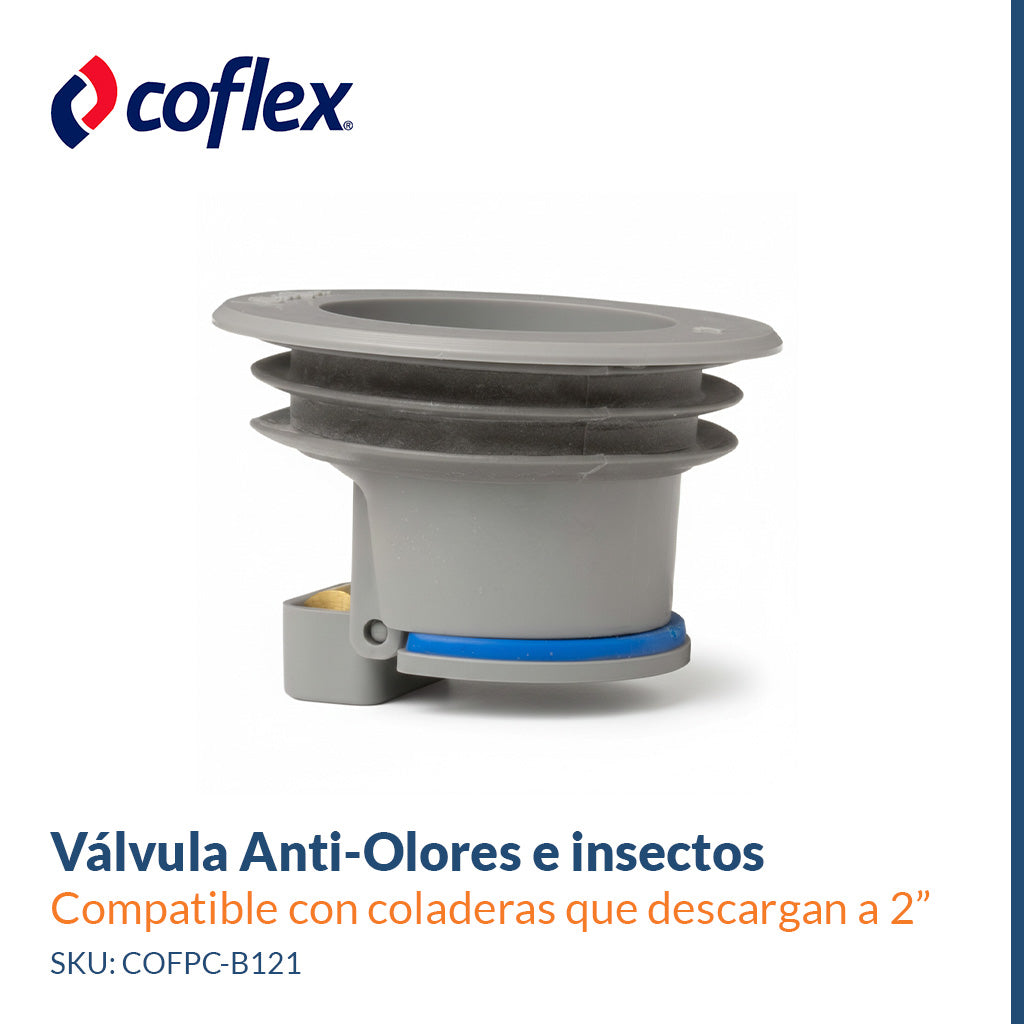 Válvula Anti-Olores para Coladera con descarga a 2”  - COFLEX PC-B121